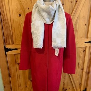 Chico’s red button down jacket